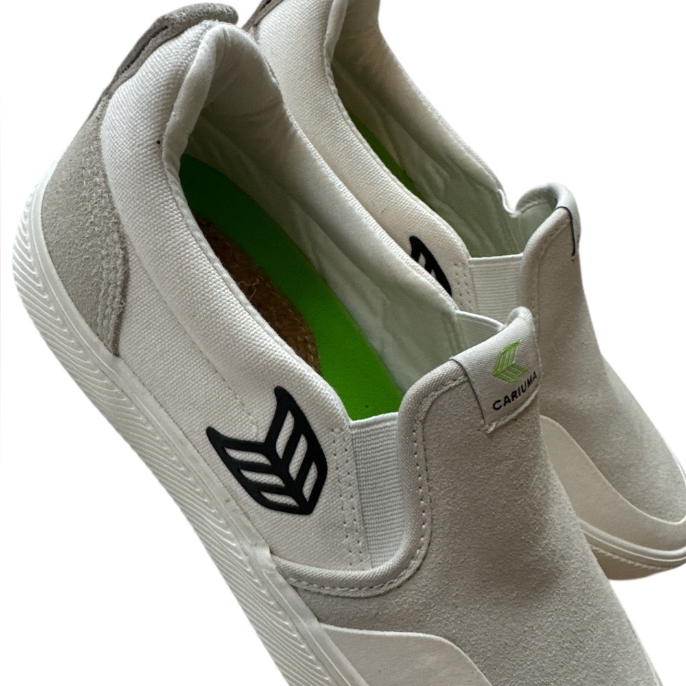 Cariuma slip on PRO skate off white canvas suede sneaker New Men’s 8 Women’s 9.5 - Picture 5 of 10